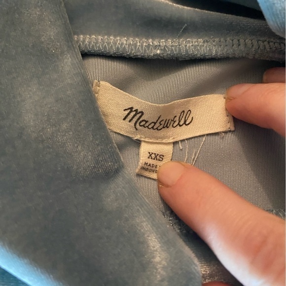 Madewell Velvet Mockneck Tee - Picture 5 of 6